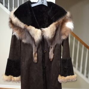 Women shearling w/ fox fur